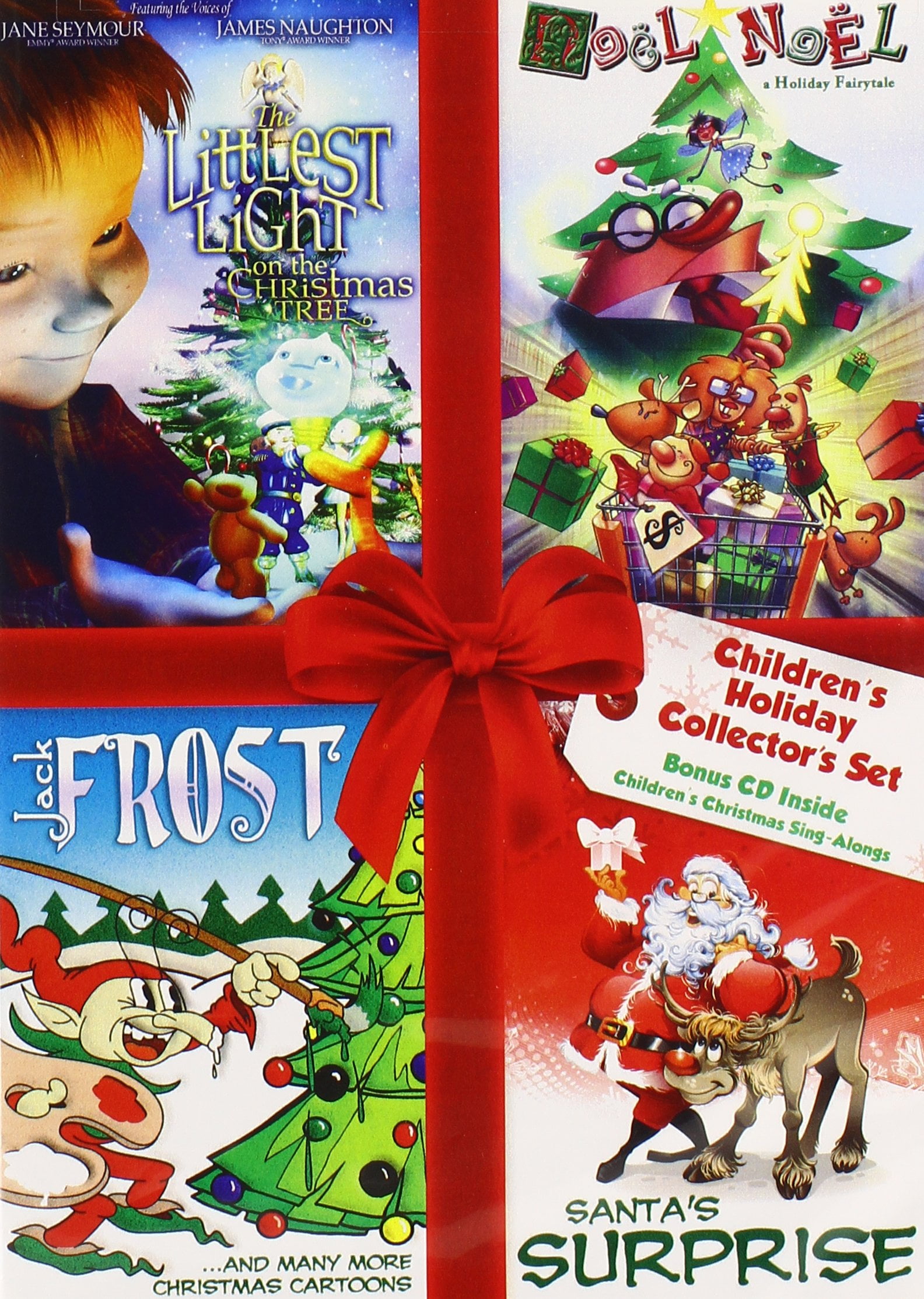 ECHO BRIDGE HOME ENTERTAINMENT Children's Holiday Collectors Set of 4 Movies on DVD with Bonus CD