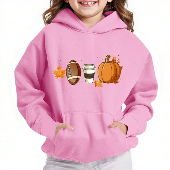 Children's Hoodies Sweatshirt Boys And Girls Casual Long Sleeve Hoodies Cute Oversized Fleece Pocket Sweatshirt Tops Fall Outfits Fashion Clothes