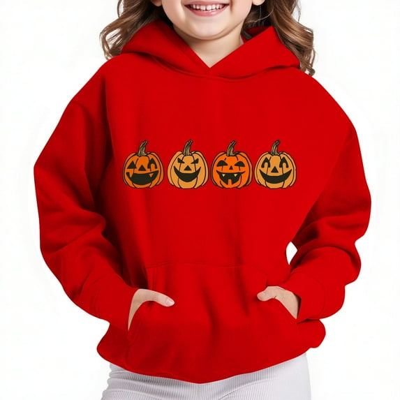 Children's Hoodies Sweatshirt Boys And Girls Casual Long Sleeve Hoodies Cute Oversized Fleece Pocket Sweatshirt Tops Winter Clothes Casual Fall Outfits
