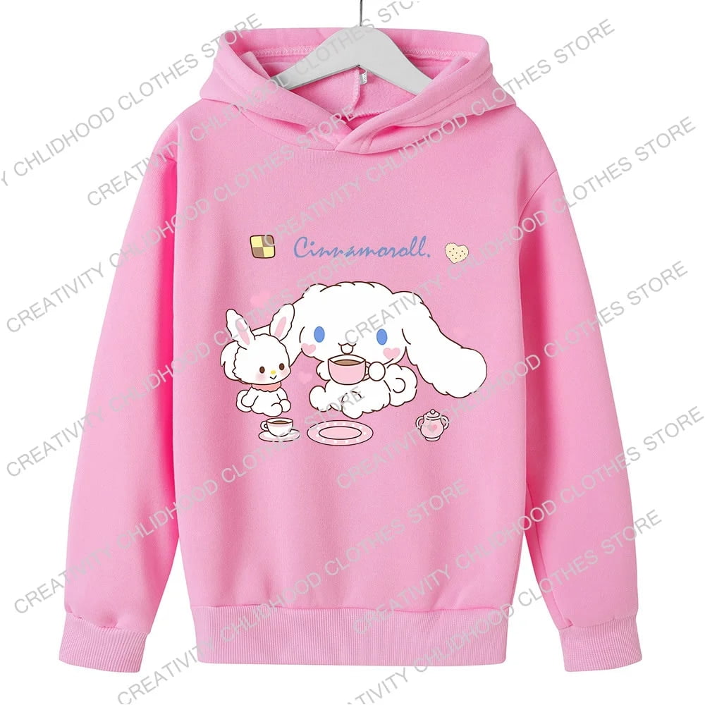 Children‘s Hoodies Sweatshirt Kawaii Sanrio Pullover Fashion Anime