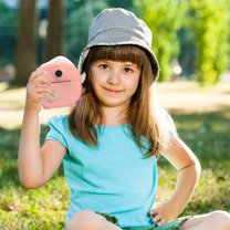 Children's Instant Digital Camera High-definition Student instants Printable Photographed And Recorded Printable Photos Easy To Carry Pink