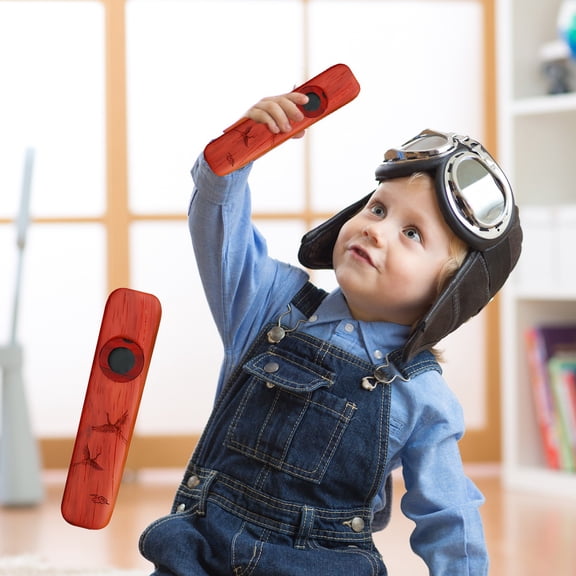 Children's Kazu Flute Wooden Kazu With 5 Flute Diaphragms Kazu With Guitar Adjustable Ukulele Violin Piano Keyboard Mini Kazu Flute Instrument Loos