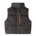 thumbnail image 1 of Children's Kids Down Cotton Vest Standing Collar Cotton Vest Boys Girls Wear Warm Coat Jacket, 1 of 9