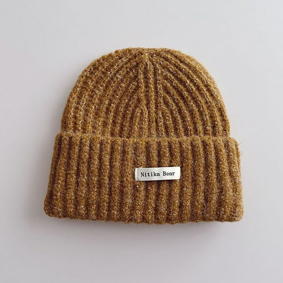 Children's Kids Girls Boys Thermal Lined Plain Hat Stretchy Beanie Hat 1 to 15 Yeas for Winter Autumn