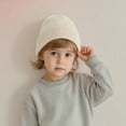 thumbnail image 1 of Children's Kids Girls Boys Thermal Lined Plain Hat Stretchy Beanie Hat 1 to 15 Yeas for Winter Autumn, 1 of 6