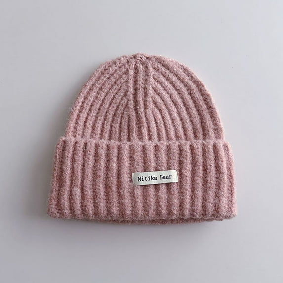 Children's Kids Girls Boys Thermal Lined Plain Hat Stretchy Beanie Hat 1 to 15 Yeas for Winter Autumn