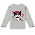 Children's Kuromi Novelty Sport Long Sleeve Tshirt Boys Girls Cotton