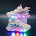 thumbnail image 1 of Children's LED Casual Shoes Girls Breathable Non-Slip Light-Up Sneakers Luminous Sneakers for Girls Sport Running Walking School Shoes, 1 of 5