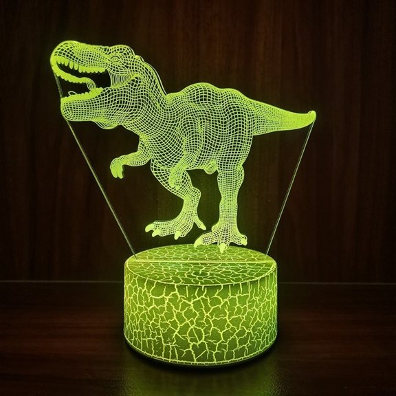 Children's LED Night Light, 3D Dragon Illusion Lamp for Bedroom Decor, Remote-Controlled 16-Color Changing, Perfect as a Christmas or Birthday Gift