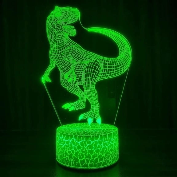 Children's LED Night Light, 3D Dragon Illusion Lamp for Bedroom Decor, Remote-Controlled 16-Color Changing, Perfect as a Christmas or Birthday Gift