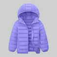 thumbnail image 1 of Children's Lightweight Cotton Down Jacket for Boys Girls Lightweight Water-Resistant Packable Hooded Puffer Jacket Fall Winter Padded Outwear, 1 of 6