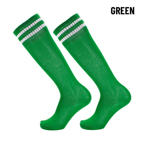 Children's Long Running Fitness Soccer Socks Sport Socks Football Socks Anti-slip GREEN