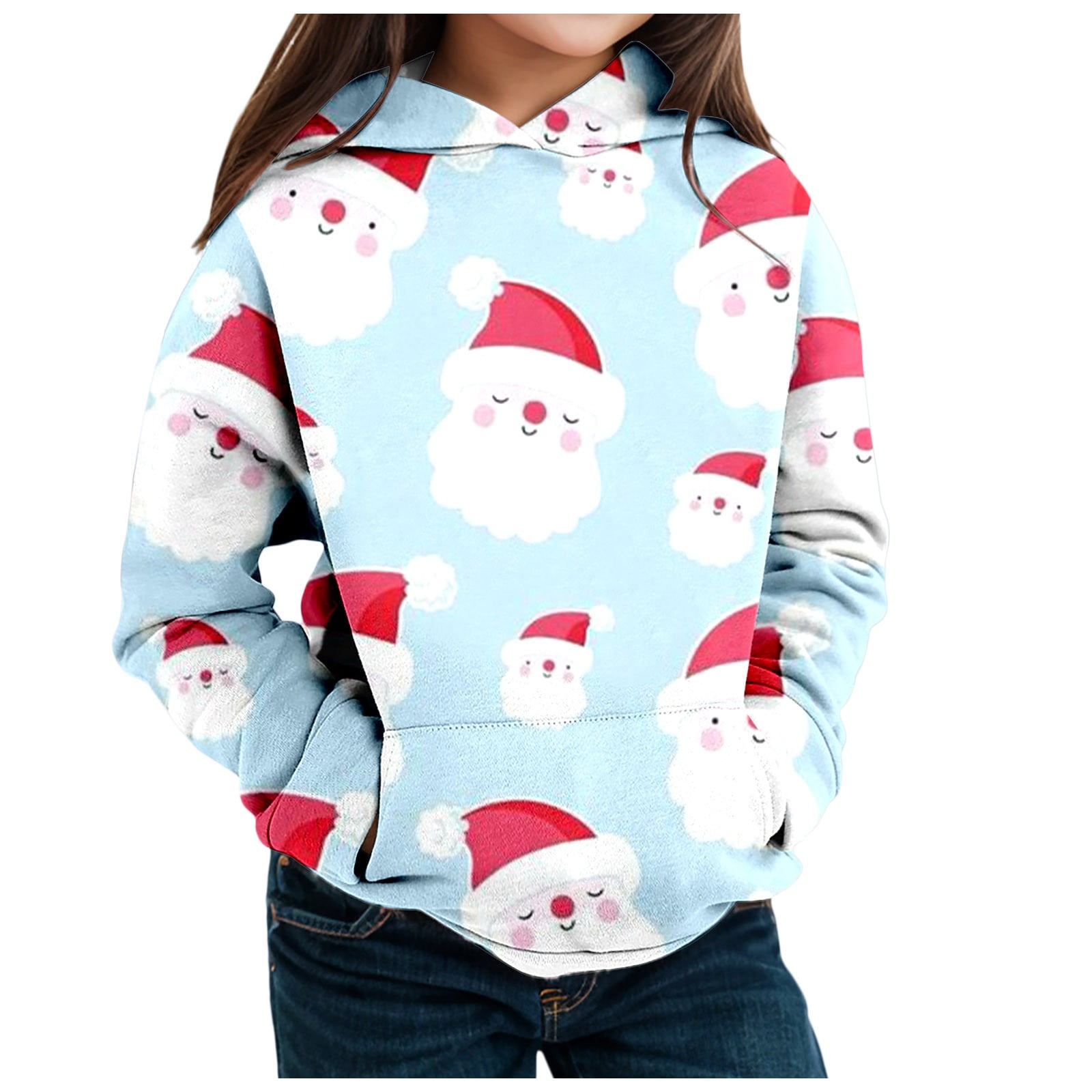 Children's Long Sleeved Fashion Print Hoodie Top Hoodie