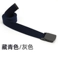 thumbnail image 1 of Children's Macaron Colour Blocking Canvas Belt Unisex Jeans Accessories Simple Versatile Colourful Belt Plastic Buckle, 1 of 6