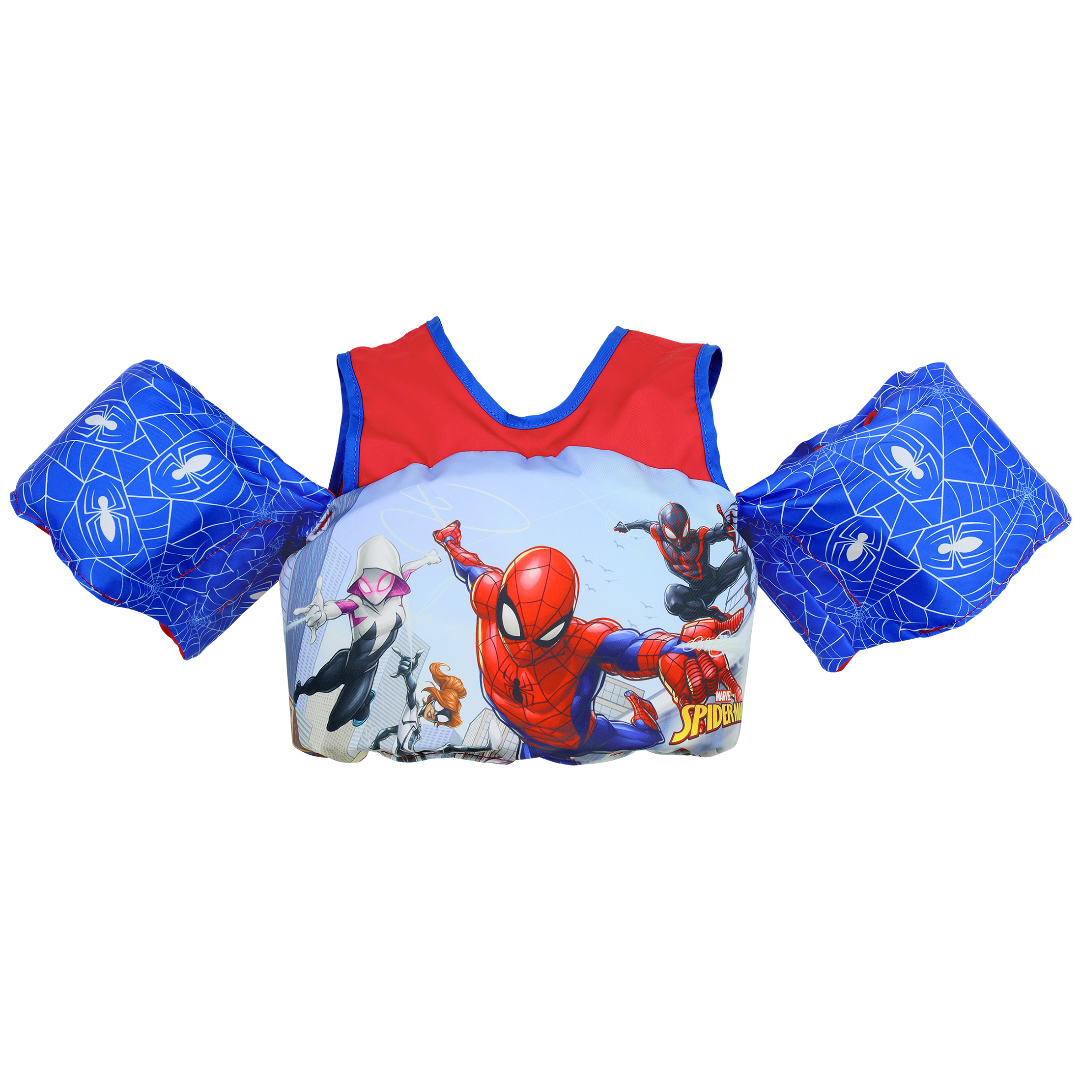 Spiderman Life Jacket for Kids, Children’s Paddle Pal Swim Life Vest, 33-55 lbs., Unisex