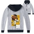 thumbnail image 1 of Children's Mbappé Graphic Casual Zipper Outerwear Hoodies Jacket Sweatshirt with Hood Kids Sport Jacket, 1 of 6