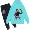 thumbnail image 1 of Children's Mbappé Hoodie Sets Kids Long Sleeve Pullover Tops with Sweatpants Loose Fit for Boys Girls Sweatsuit, 1 of 3