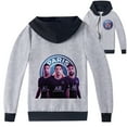 thumbnail image 1 of Children's Mbappé Neymar Graphic Zipper Outerwear Sport Hooded Outerwear Jacket Sweatshirt Hood Hoodies Jacket Tops, 1 of 6