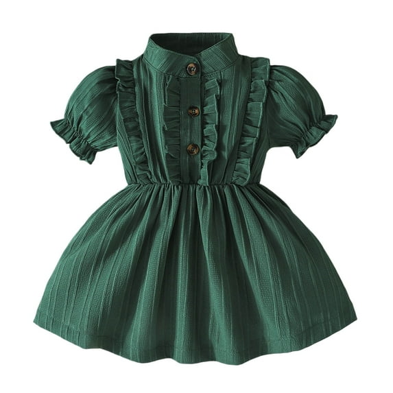 Children's Mesh Dress Stylish Little Girl Dress Dressed for Girls Fit and Flare Girls Dress Girls Half Sleeve Prom Dresses 4 Years Old Girl Clothes Toddler Wedding Dresses and Dresses Flag Dress