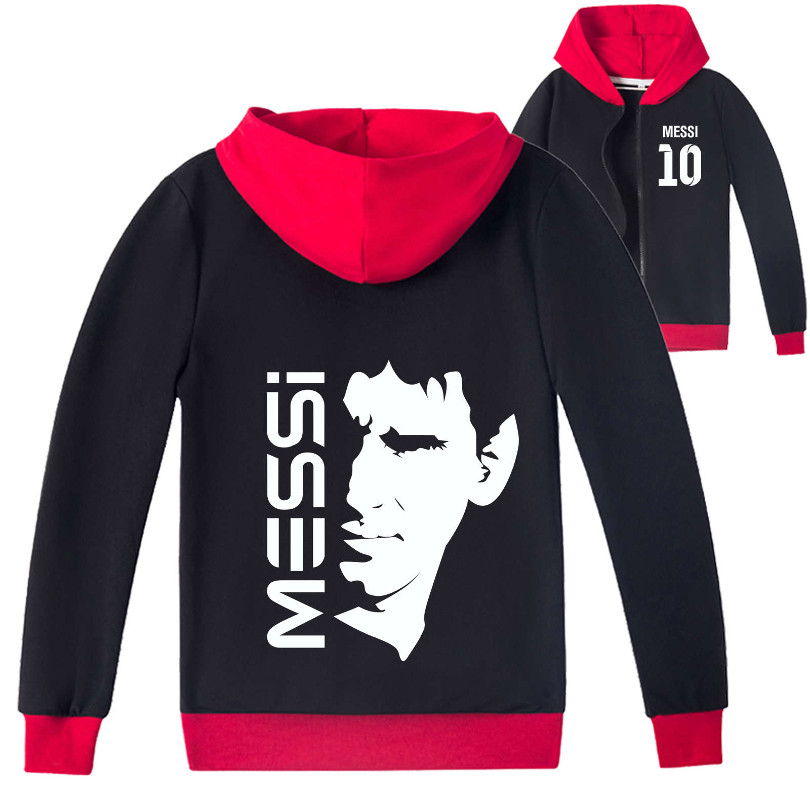 Children's Messic Graphic Zipper Outerwear Fall Sport Hoodies Jacket