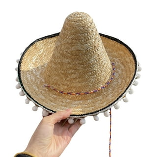 Mini Sombrero Veil with Pom Poms