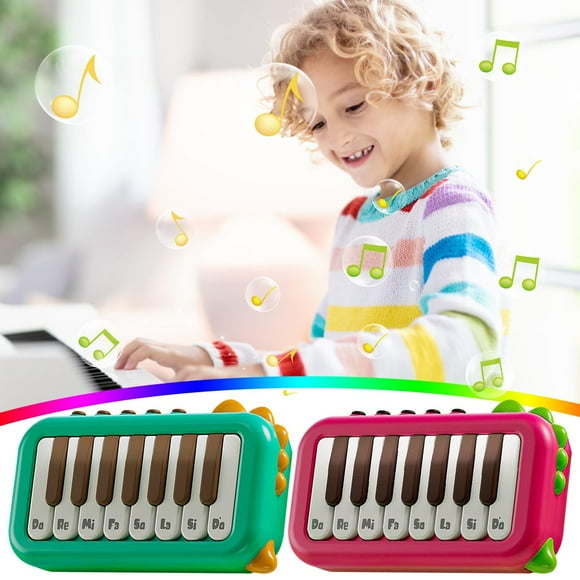 Children's Mini Electronic Piano Toy for Beginners, Portable Pocket Size Musical Keyboard, Educational Music Learning Instrument with Multiple Modes and Functions, Battery Operated