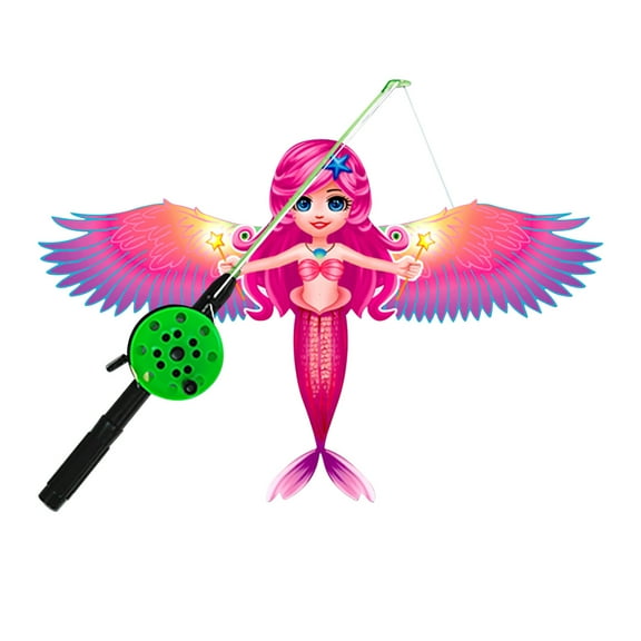 Kids Outdoor Flying Toy, Lightweight Plastic Kite, Easy To Fly, 30M String Reel, Parent-Child Activity, Fun Beach Park Game, Compact Portable Design