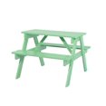 thumbnail image 1 of Children's Mint Green Outdoor Wooden Garden Patio Picnic Table, 1 of 2