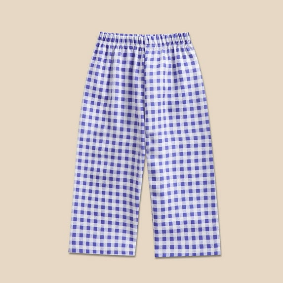 Children's Mosquito Pants Summer Thin Boys' and Girls' Checkered Children's Pants Sweatpants Kids 10-12 Girls Wide Leg Sweatpants