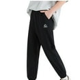 thumbnail image 1 of Children's Mosquito Repellent Pants Summer Thin Breathable and Cool Sweat Pants for Girls 12-14 Girls Cargo Joggers, 1 of 2
