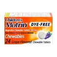 thumbnail image 1 of Children's Motrin Dye-Free Ibuprofen Chewable Tablets  Grape  24 Ct (Pack of 16), 1 of 7