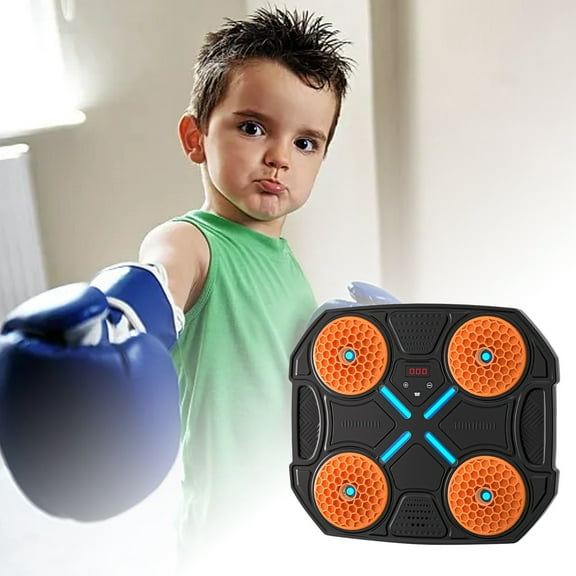 Children's Music Boxing Machine Wall Mounted Smart Boxing Machine With Gloves Music Cool Lights 3 Speed Adjustment A Good Choice For Adults To Stress