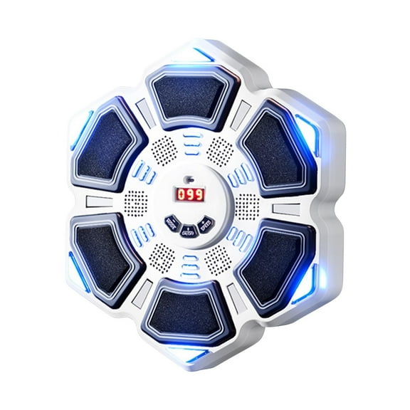 Children's Music Boxing Toy Bluetooth Smart Punching Bag Electronic Decompression Device with Interactive Lights for Home Training Fitness Fun