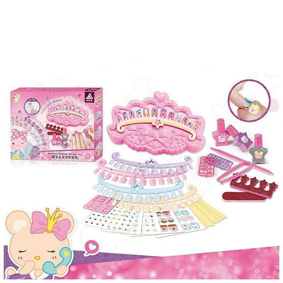 Children's Nail Dressing Toy, Nail Art Set With Water-soluble And Flashing Finger Color, Fast Drying, Peeling, non-toxic Nail Polish 30ml Fun Gifts for Xmas Holiday Birthday