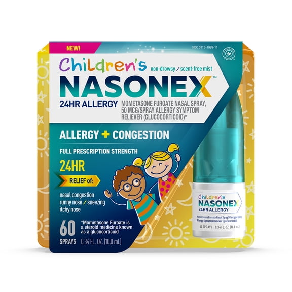 Children's Nasonex 24HR Allergy Nasal Spray, 24 Hour Non Drowsy Allergy Medicine, 10.0ML