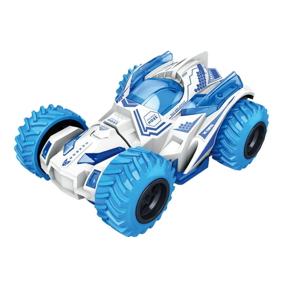 Children's Off-Road Vehicle Toy, Four-Wheel Drive Stunt Car, Inertia Powered Spinning Tipping Car Toy, Inflatable Rubber Wheels, Non-Slip, Shockproof, Strong Grip, Stable on Grass and Roads