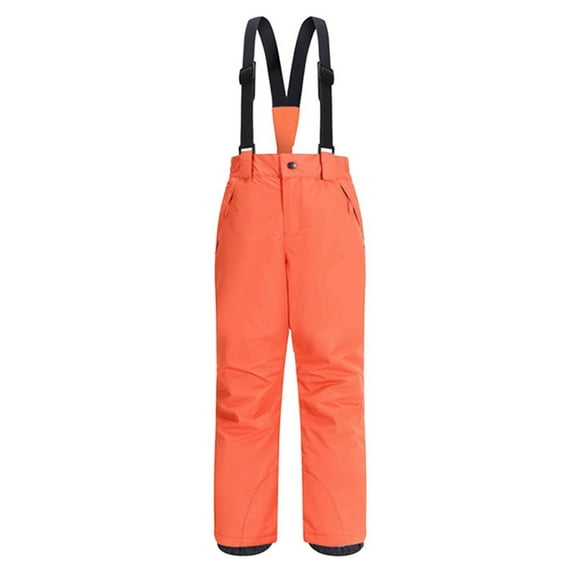 Children's One-piece Jumpsuit - Casual Thickened Warm Boys and Girls Waterproof Snow Pants Winter Clothing for Kids