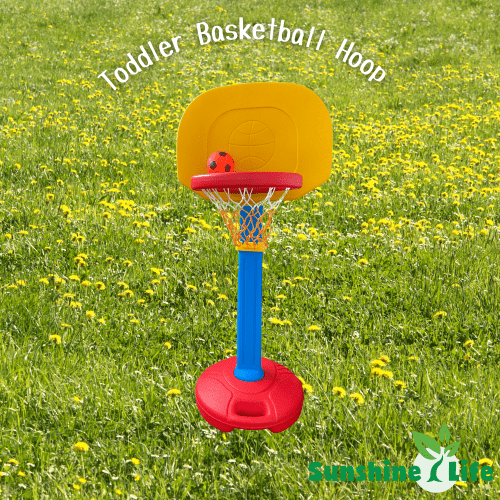 Children's Outdoor Indoor Basketball Frame, Toddler Basketball Hoop Toy Sports Adjustable Height