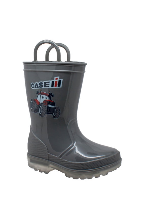 Children's PVC Boot with Light-Up Outsole Grey