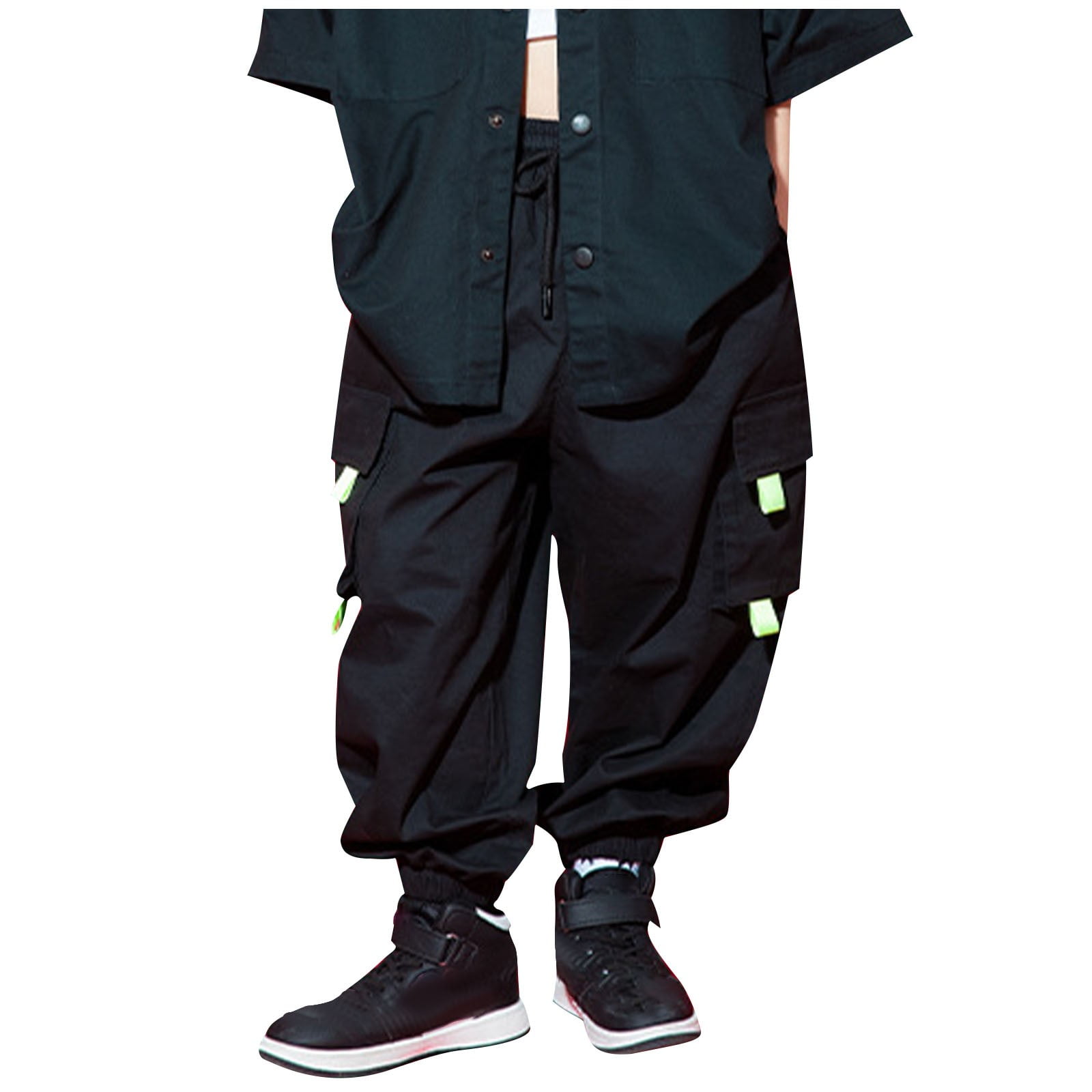 Children's Pants Spring Product Solid Color Work Pants With Multiple ...