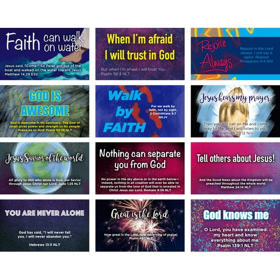 Children's Pass Along Pocket Scripture Card Variety Pack of 60 - Assortment 6