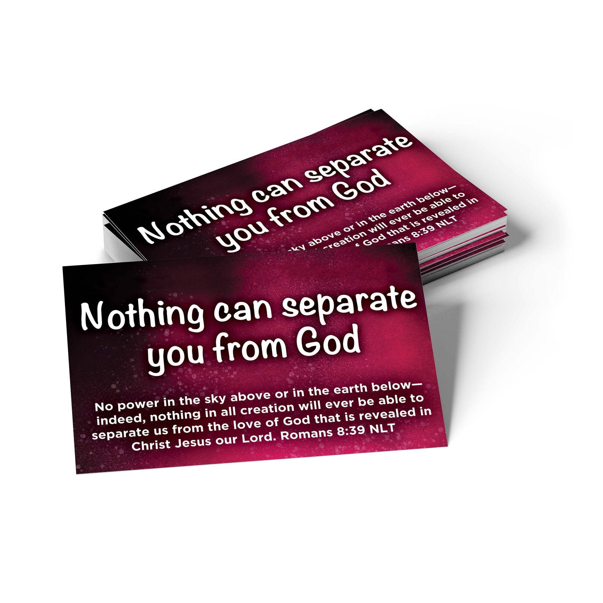 Children's Pass Along Scripture Cards - Nothing Can Separate You From ...