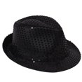 thumbnail image 1 of Children's Performance Hat Universal Fashion Top Hat Solid Color Sequin Jazz Hat Stage Hat Winter Glove Set for Boys Pool Hat Boy Big Kids Winter Hat Run like A Girl Hat Girls Winter Hats with Ear, 1 of 3