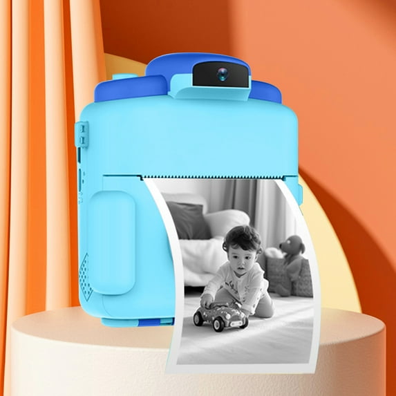 Children's Photo Printing Instant Cameras Clearance With Front And Rear Cameras 2.4 Inch Hd Video Recorder Easy To Carry Sky Blue