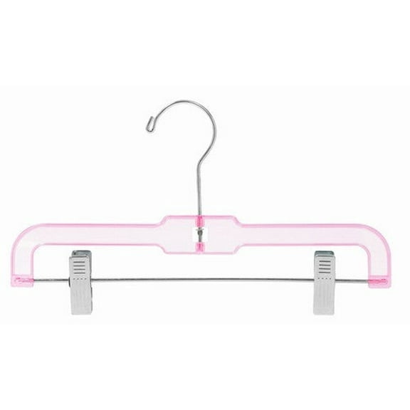 Children's Pink Plastic Pant/Skirt Hanger - 12"