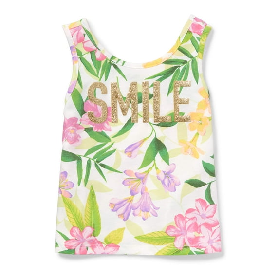 Children's Place Toddler Girls' Floral Tank Top