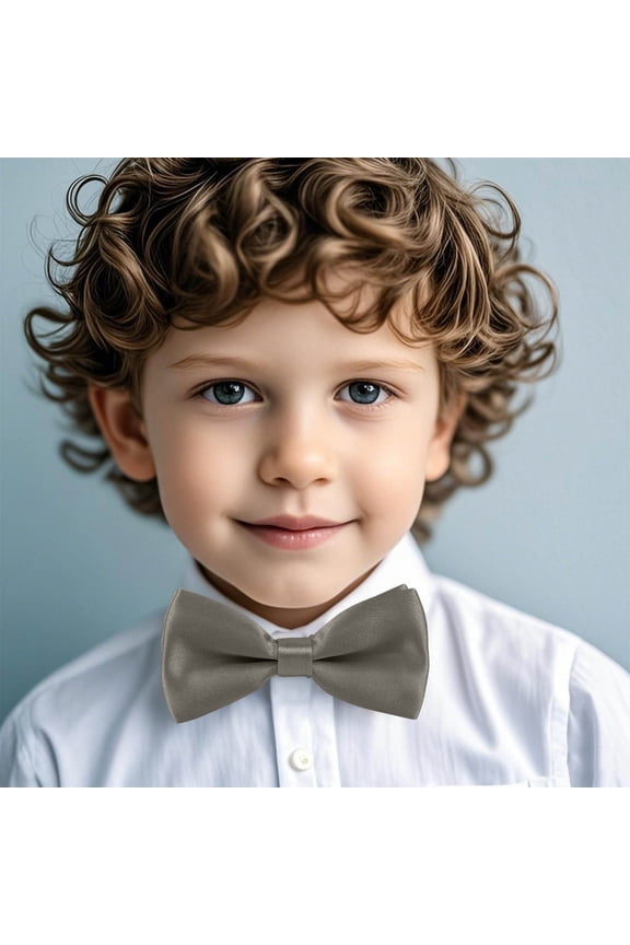 Children's Plaid Bow Tie Clip-On for School Uniforms - Adjustable Unisex Fabric Accessory