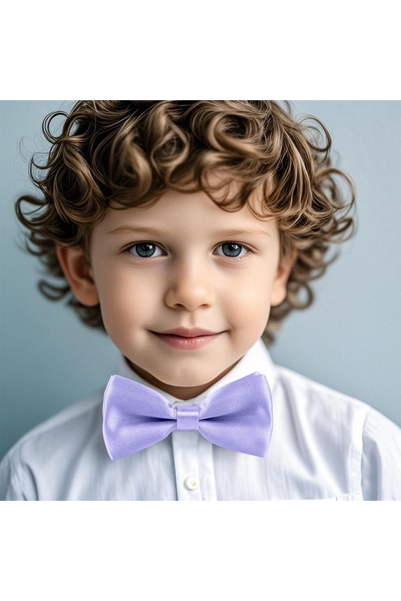 Children's Plaid Bow Tie Clip On for School Uniforms and Formal Wear