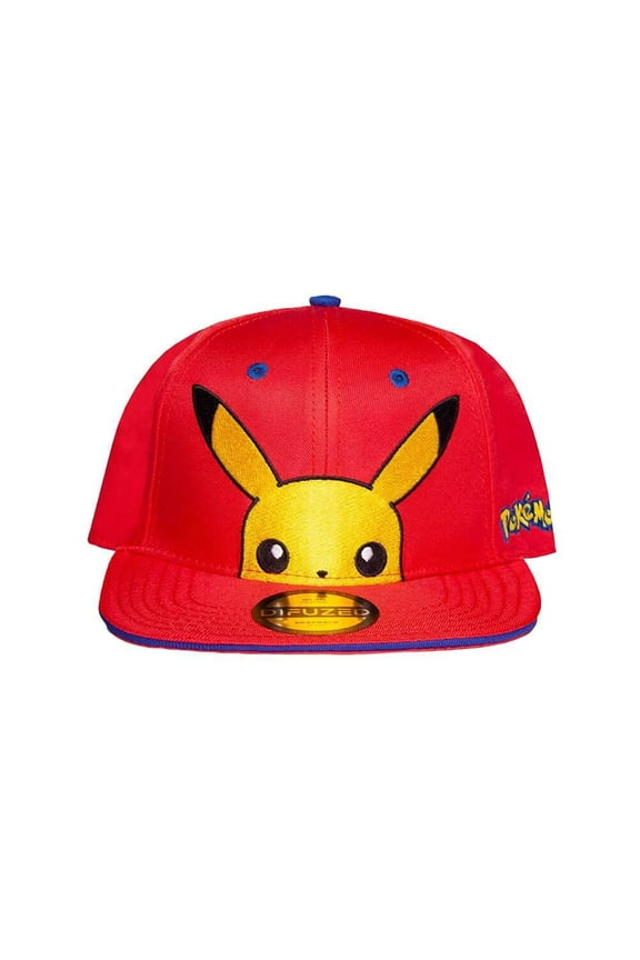 Children's Pokemon Pikachu Red Snapback Cap