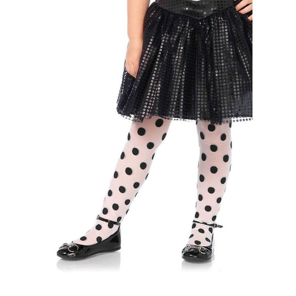 Children's Polka Dot Tights, Large, Age 7-10